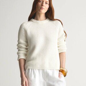 Quince 100% Organic Cotton Fisherman Crew Sweater